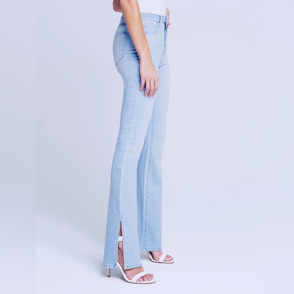 L'AGENCE Abilene High Rise Baby Bootcut Jeans in Aster, NWT - Picture 4 of 5